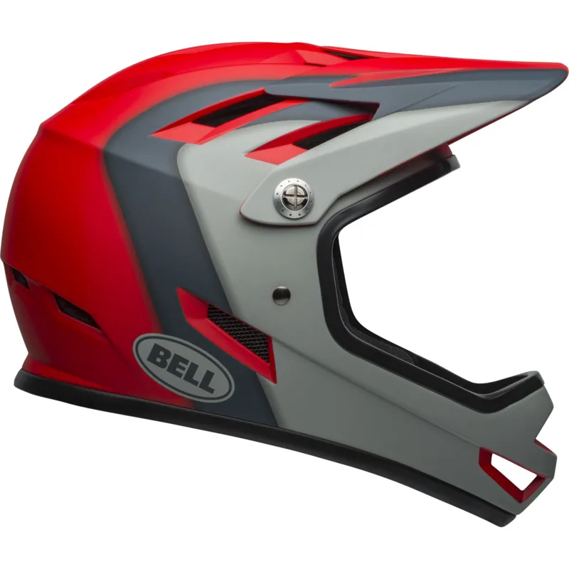 Bell Sanction MTB Full Face Helmet Presences Matte Crimson/Slate/Grey-2